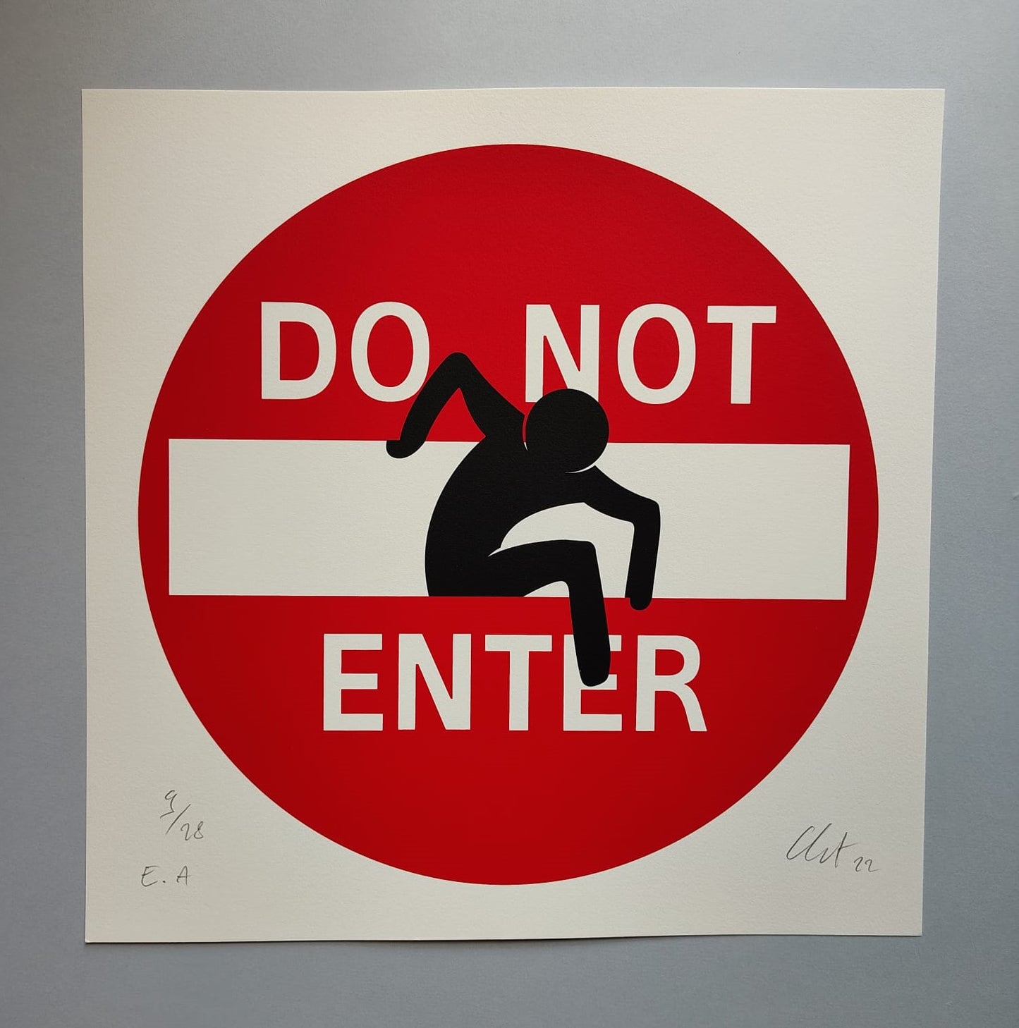 Do not enter - Litografia