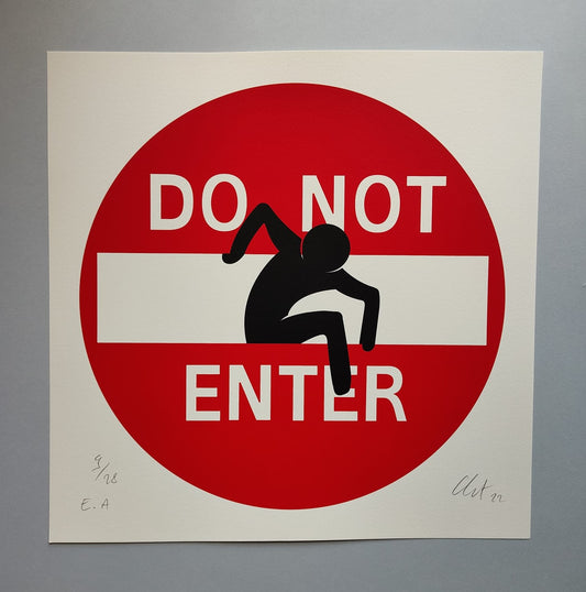 Do not enter - Litografia