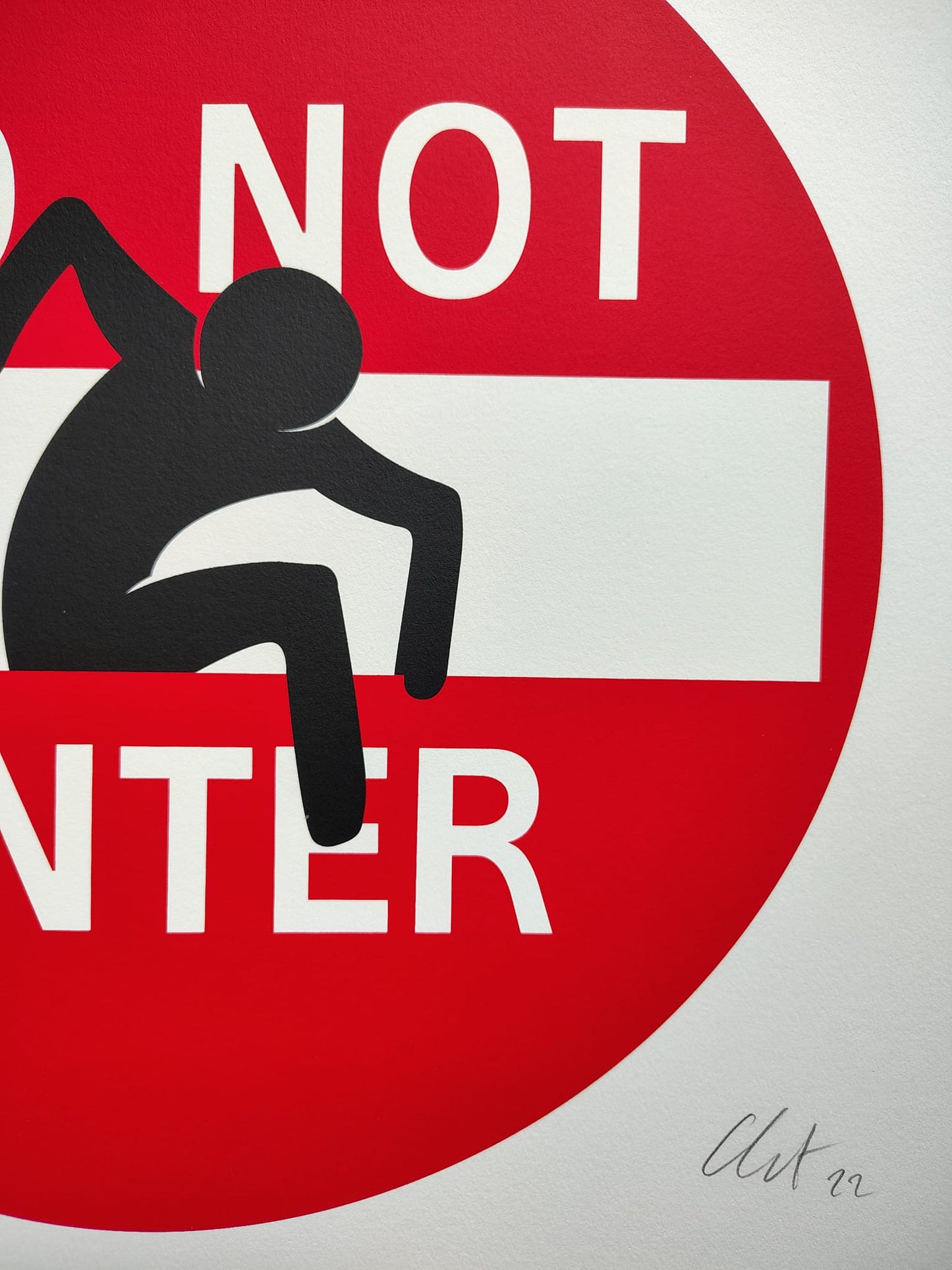 Do not enter - Litografia