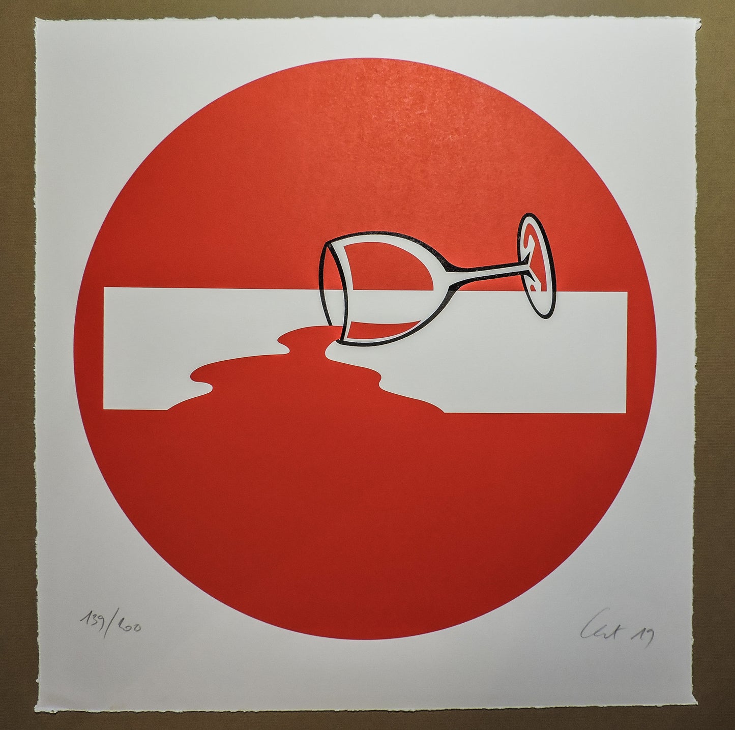 Bicchiere di Vino - Serigrafia