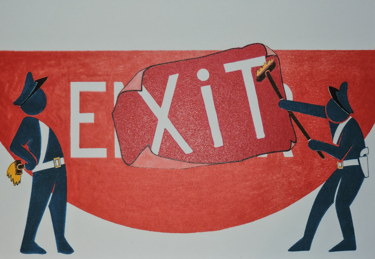 Do Not Exit - Litografia