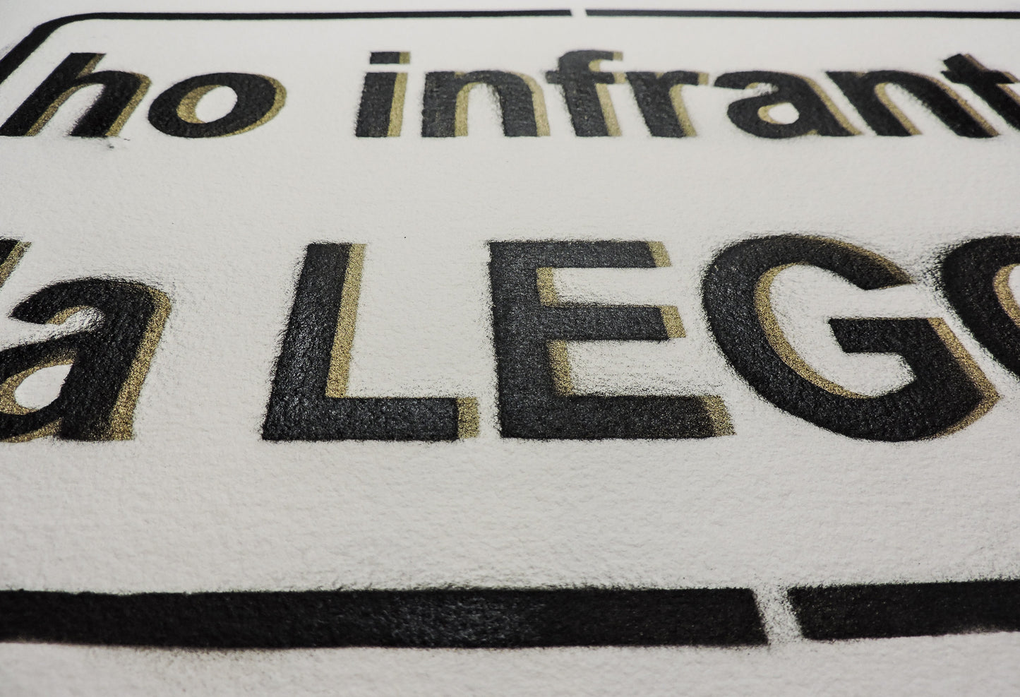 Ho infranto la legge - Stencil